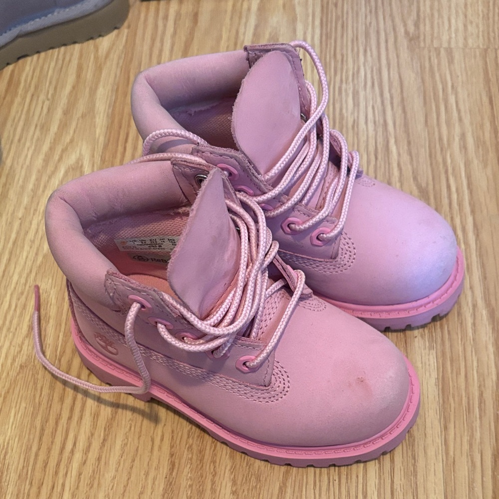 Timberland Kids Light Pink Boots